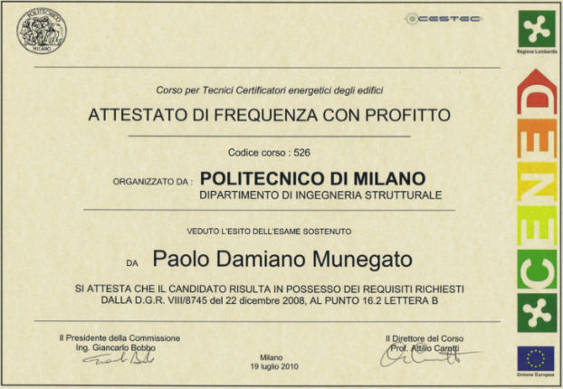 certificato cened